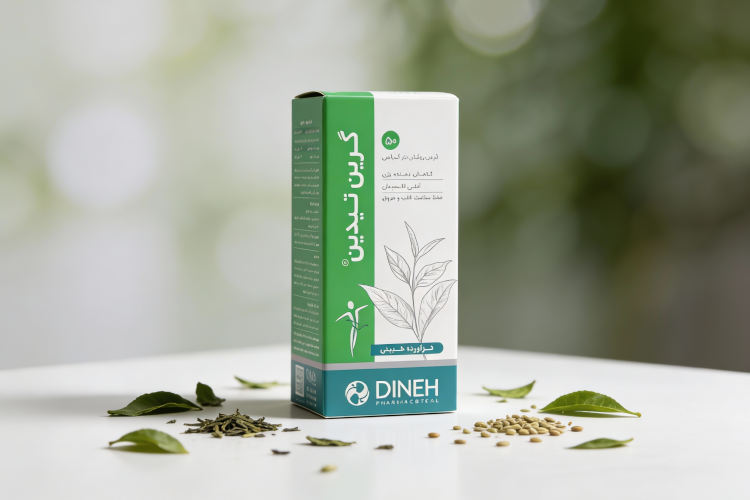 قرص گرین تیدین دینه با ترکیبات گیاهی برای کاهش وزن